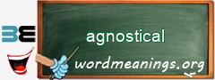 WordMeaning blackboard for agnostical